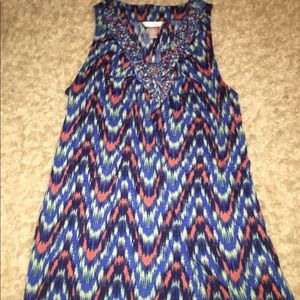 colorful blouse tank